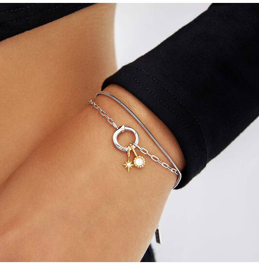  Pop Charms - Silber / 14kt GP - Perle